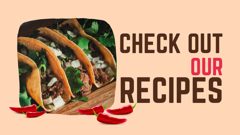 Check out our recipes advertisement (Tan)