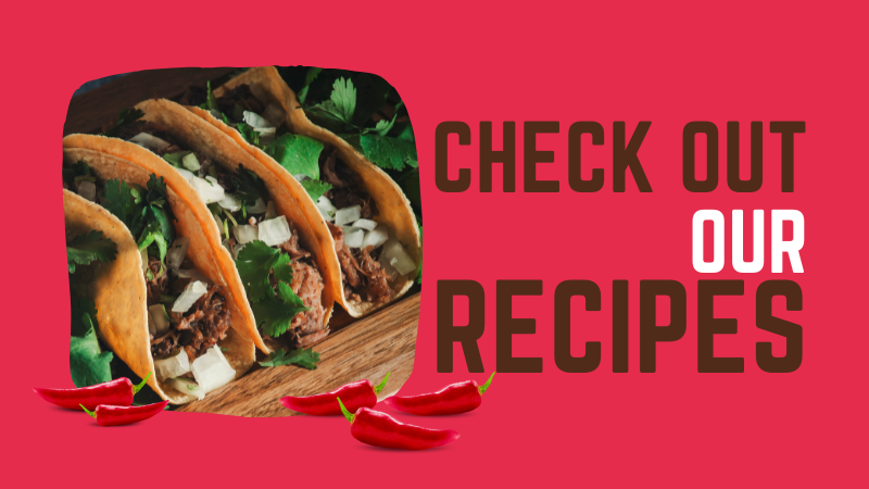 Check out our recipes advertisement (Red)